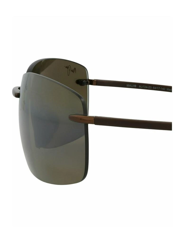 Maui Jim Shield-Frame Titanium Sunglasses 4