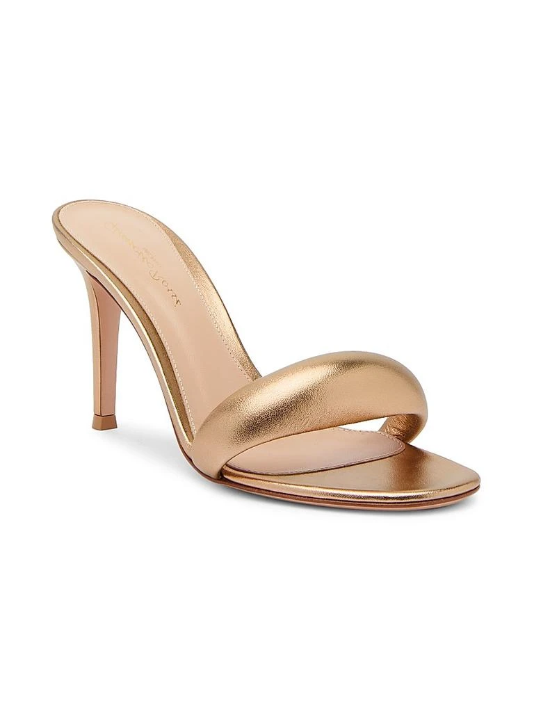 Gianvito Rossi Bijoux 85MM Leather Mules 2