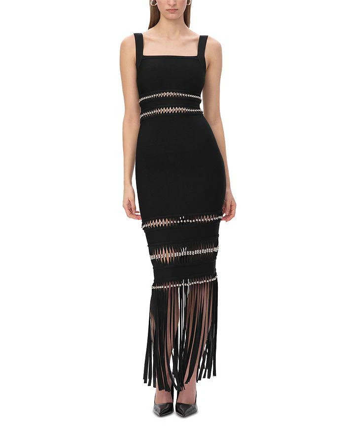 chinese dress ladies Herv Lger White Bandage Midi Dress