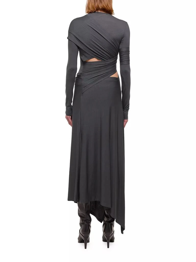 Helmut Lang Protection Draped Midi-Dress 5