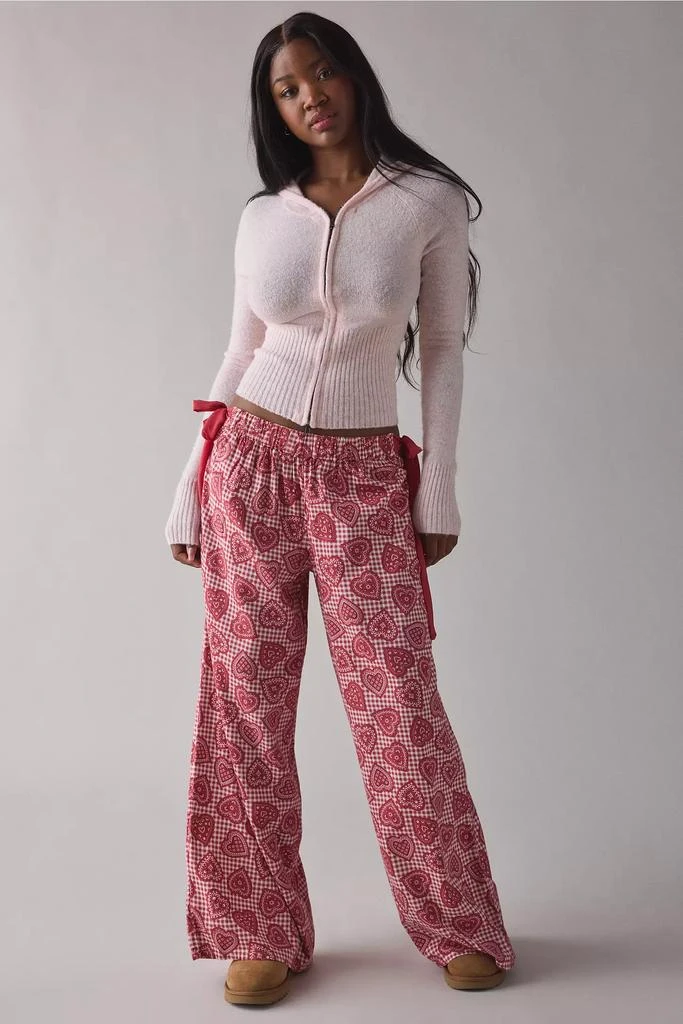 Out From Under Out From Under Eat Your Heart Out Side-Tie Bow PJ Pants