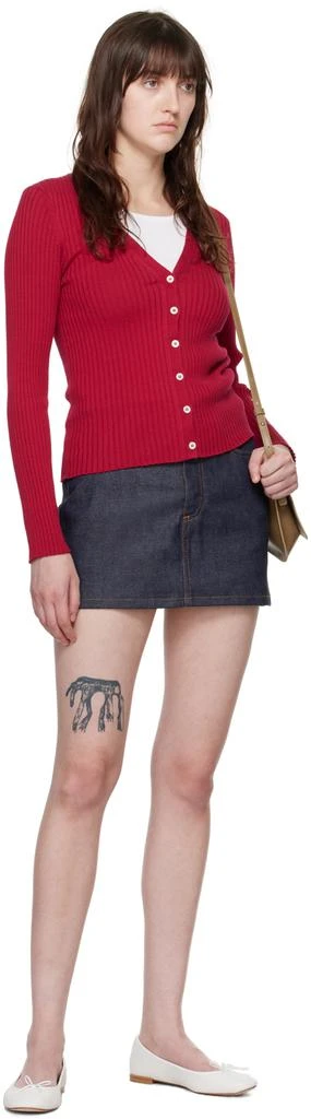 A.P.C. Red Katie Holmes Edition Ambre Cardigan 4