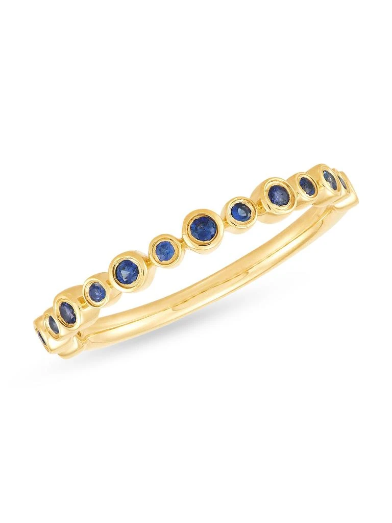 Saks Fifth Avenue 14K Yellow Gold 
Sapphire Band Ring