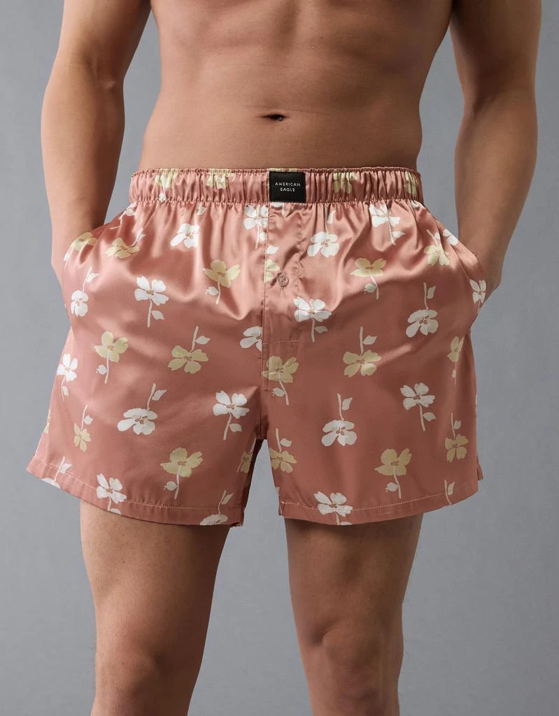 AE AEO Men's Floral Satin Pocket Boxer Short 1
