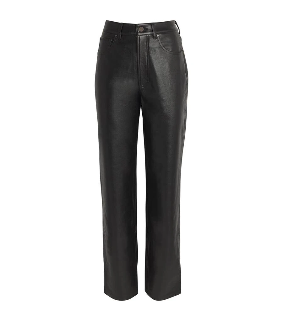 ANINE BING Leather Roy Trousers 1