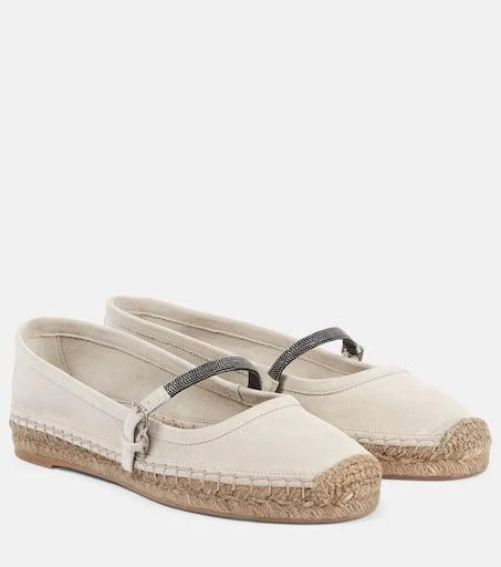 Brunello Cucinelli Monili suede espadrilles 1