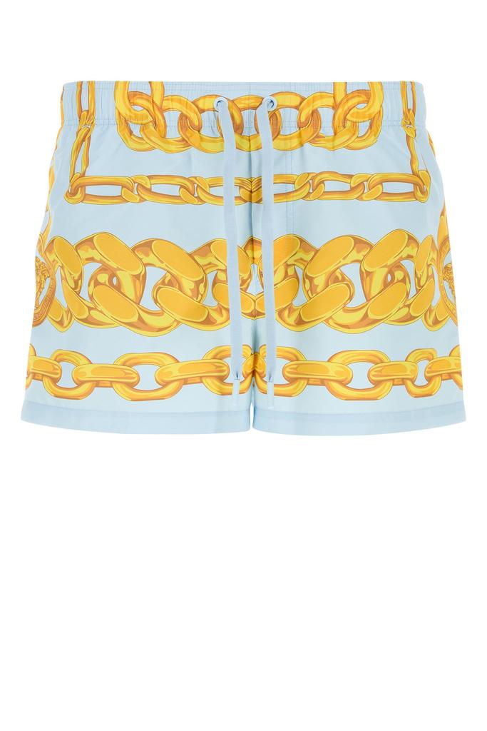 Versace Printed polyester swimming shorts