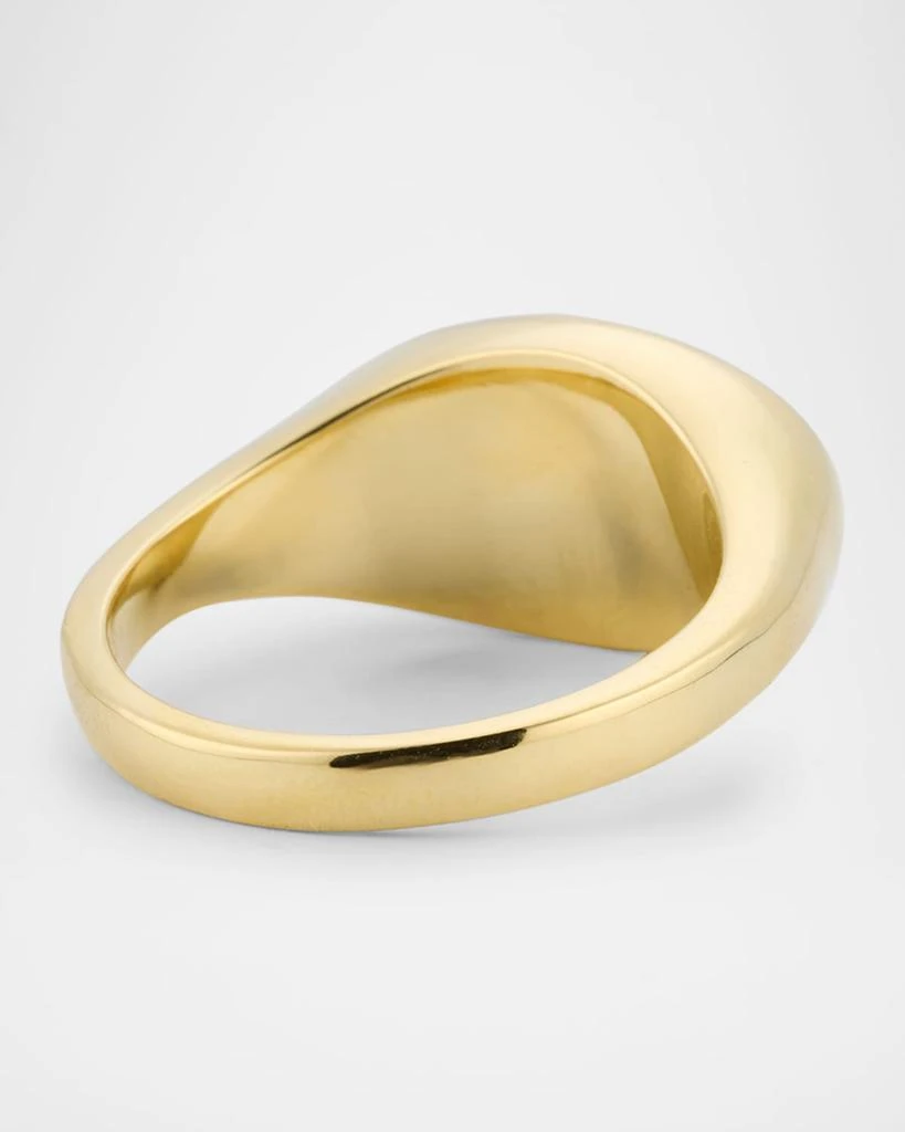 Roberto Coin 18K Yellow Gold Diamond Signet Ring 4