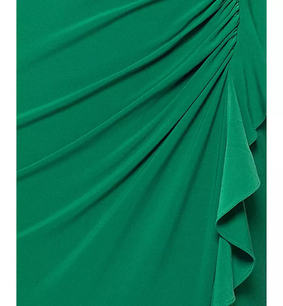 XSCAPE Women's High-Neck Ruffled-Front Sheath Dress