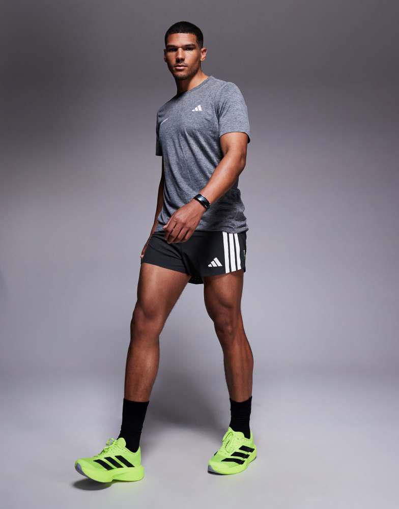 adidas Running Adizero split shorts in black – On Sale Now with Up