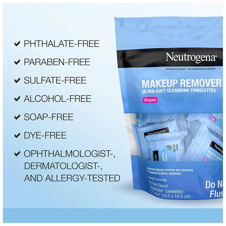 Neutrogena Cleansing Makeup Remover Wipes, Individually Wrapped Unspecified 9