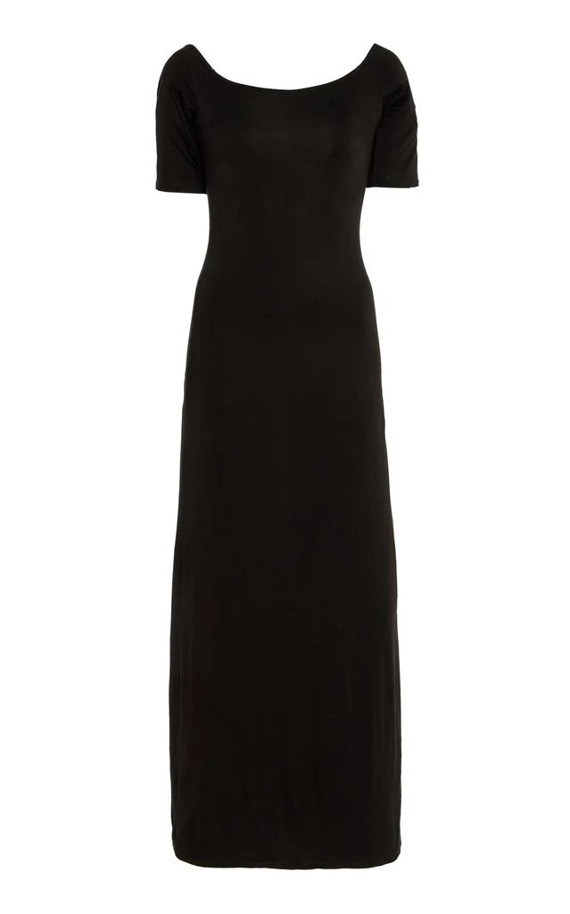 Anemos Anemos - Carolyn Off-The-Shoulder Jersey Midi Dress - Black - L - Moda Operandi 1