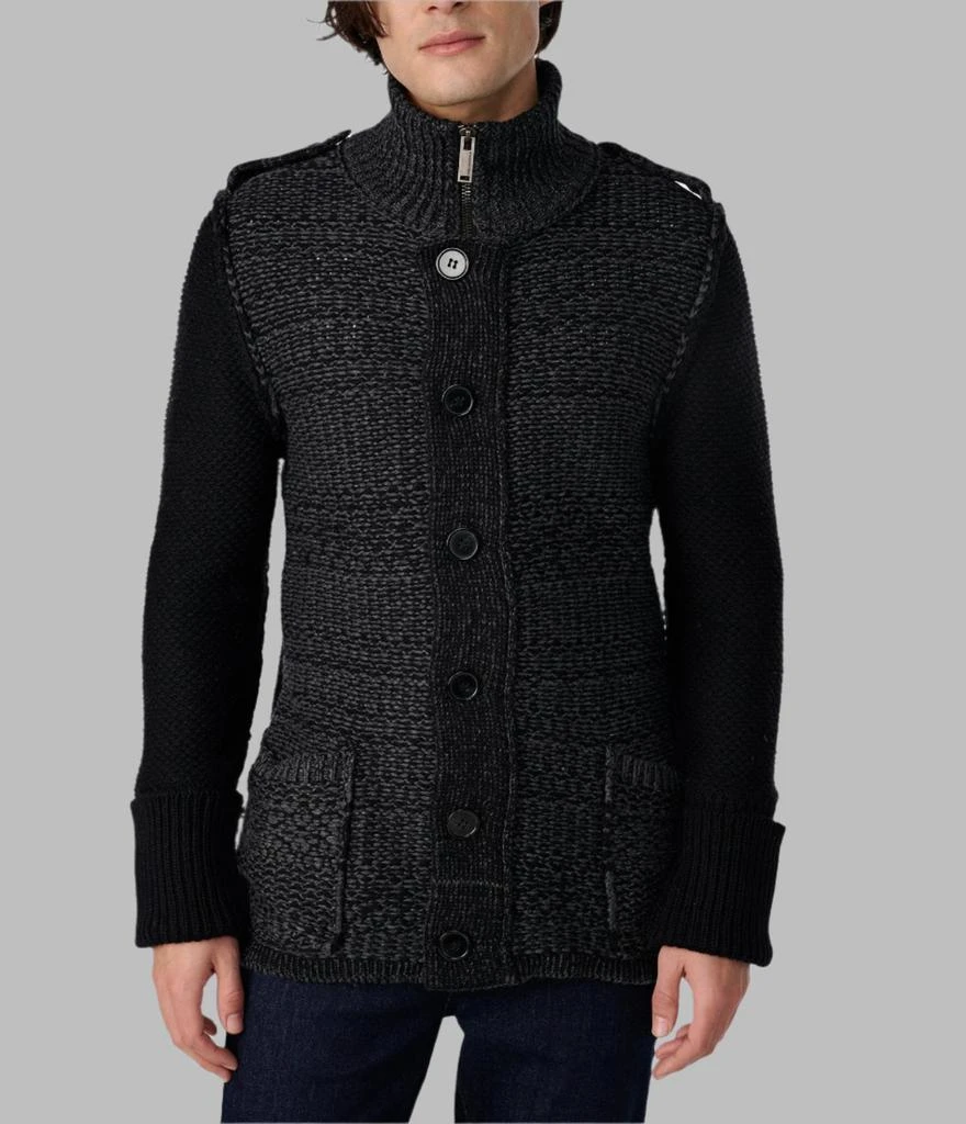 Karl Lagerfeld Paris MOCK NECK KNIT CARDIGAN 3