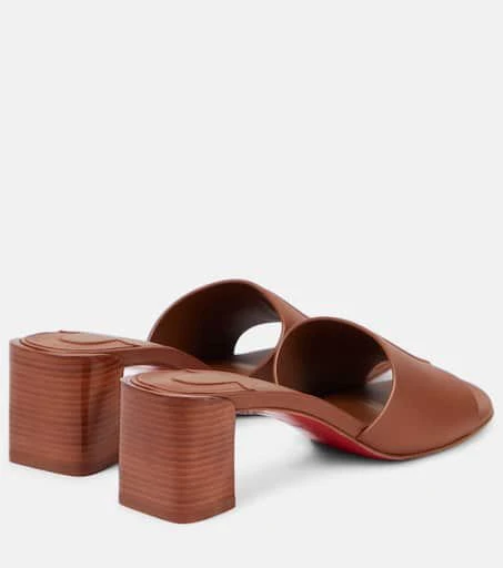 Christian Louboutin So CL 55 embossed leather mules 3