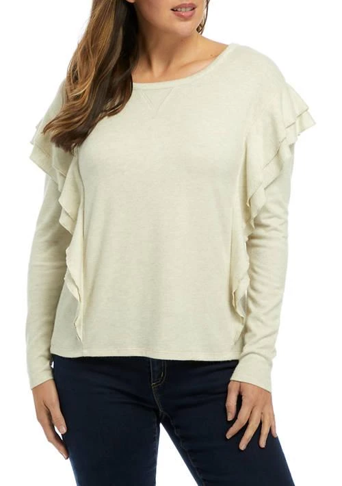 American Rag Rag Ruffled Long Sleeve Top 1