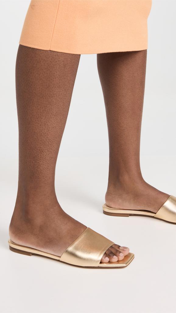 AEYDE Anna Laminated Nappa Leather Gold