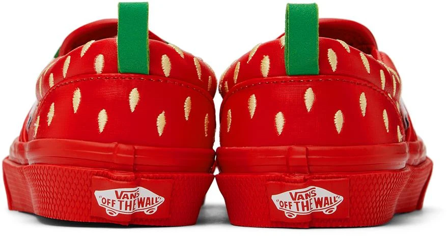 Vans Kids Red Classic Slip-On Berry Little Kids Sneakers 2