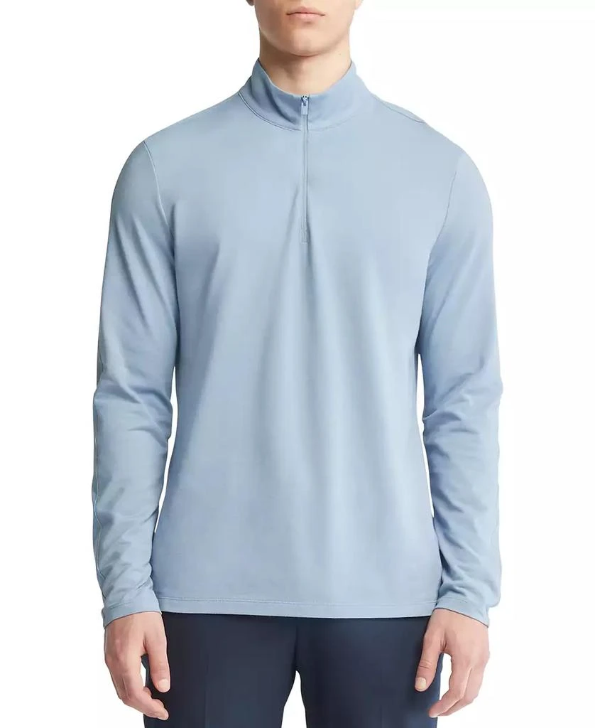 Calvin Klein Men's Tech Pique Quarter-Zip Sweater 1