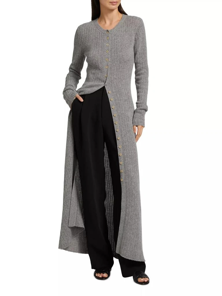 The Elder Statesman Bungalow Cashmere Rib-Knit Maxi Dress 2