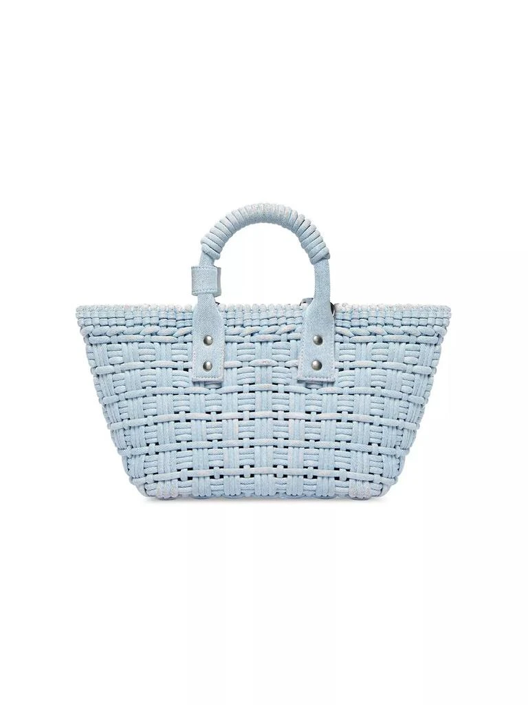 Balenciaga Bistro XS Basket Bag with Strap Denim 6