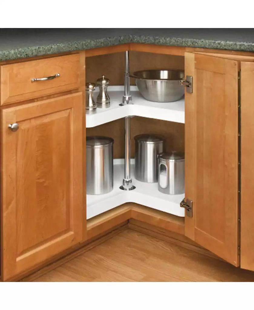 Rev-A-Shelf 18

 Kidney Lazy Susan Corner Wall Cabinet 2-Shelf, 6472-18-11-52 5