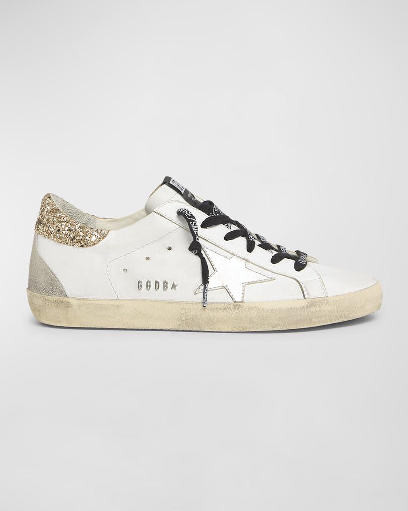 Golden Goose Superstar Glitter Leather Low-Top Sneakers