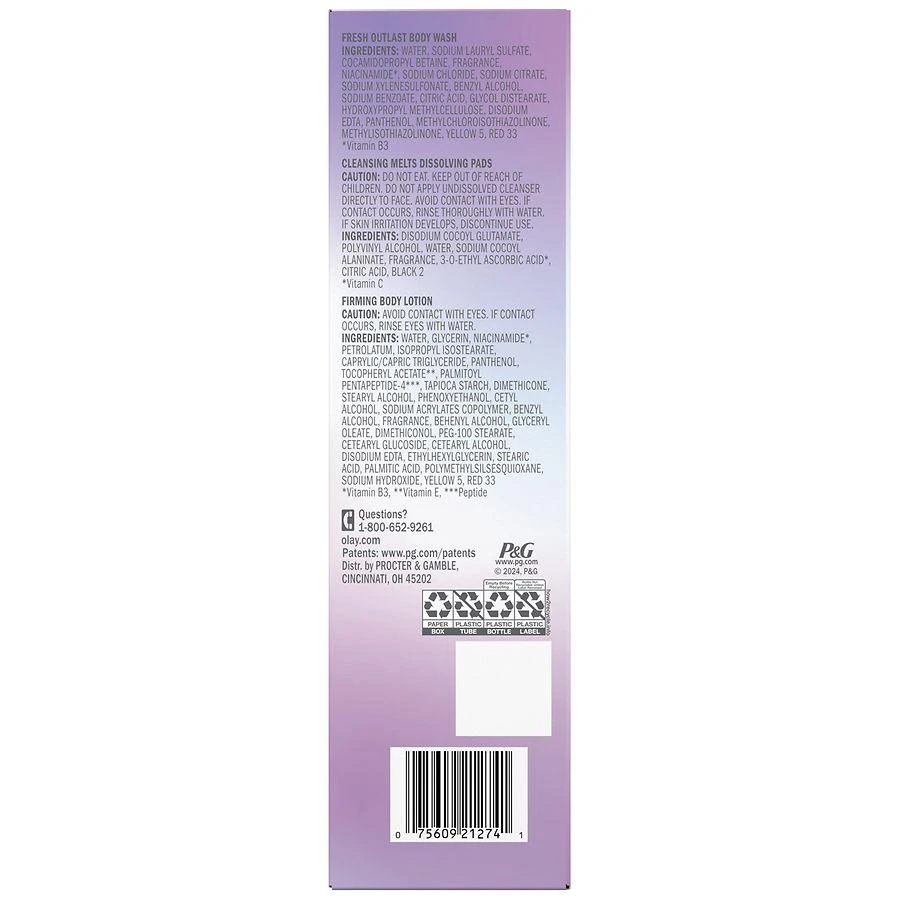 Olay Fresh Outlast Body Wash, Hand Lotion and Skin Cleansing Holiday Pack Peach & Cherry Blossom 4