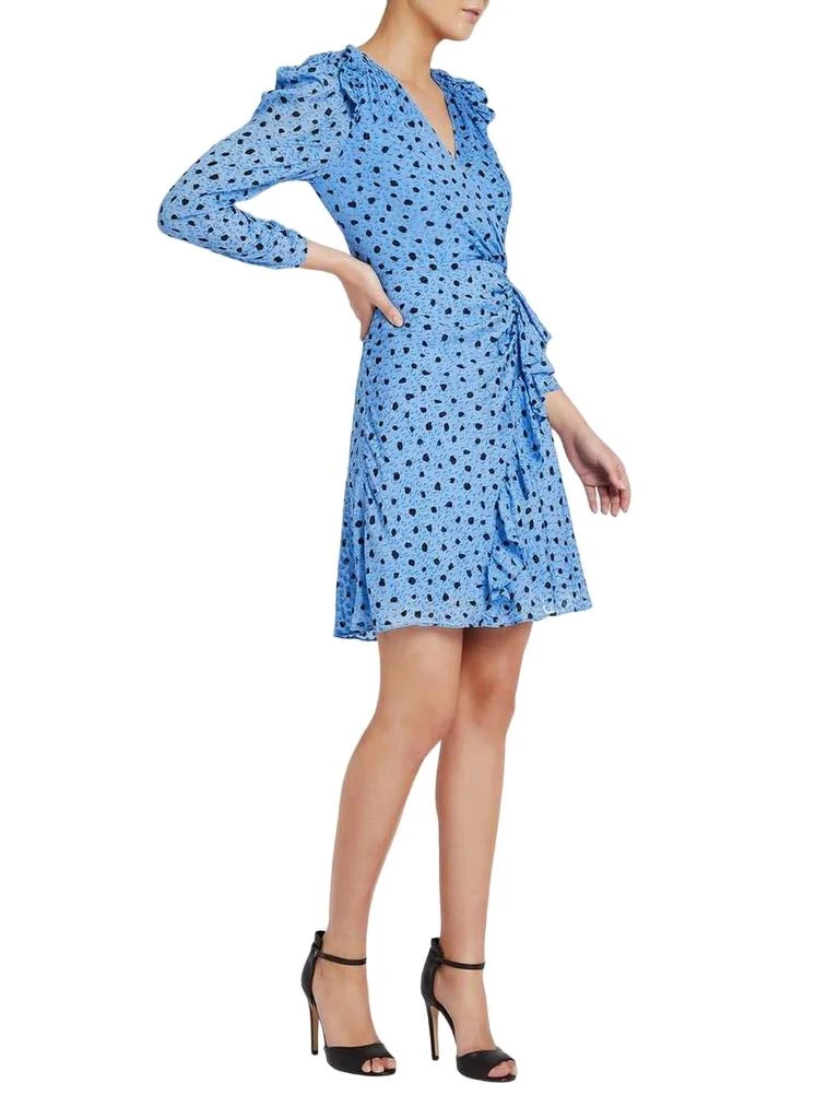 Rebecca Taylor Nova Dot Clip Dress In Blue 2