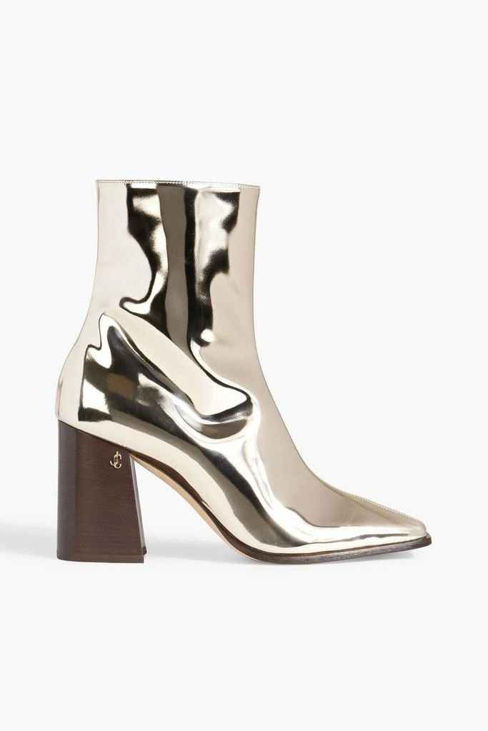Jimmy Choo Bryelle 85 mirrored-leather ankle boots 1