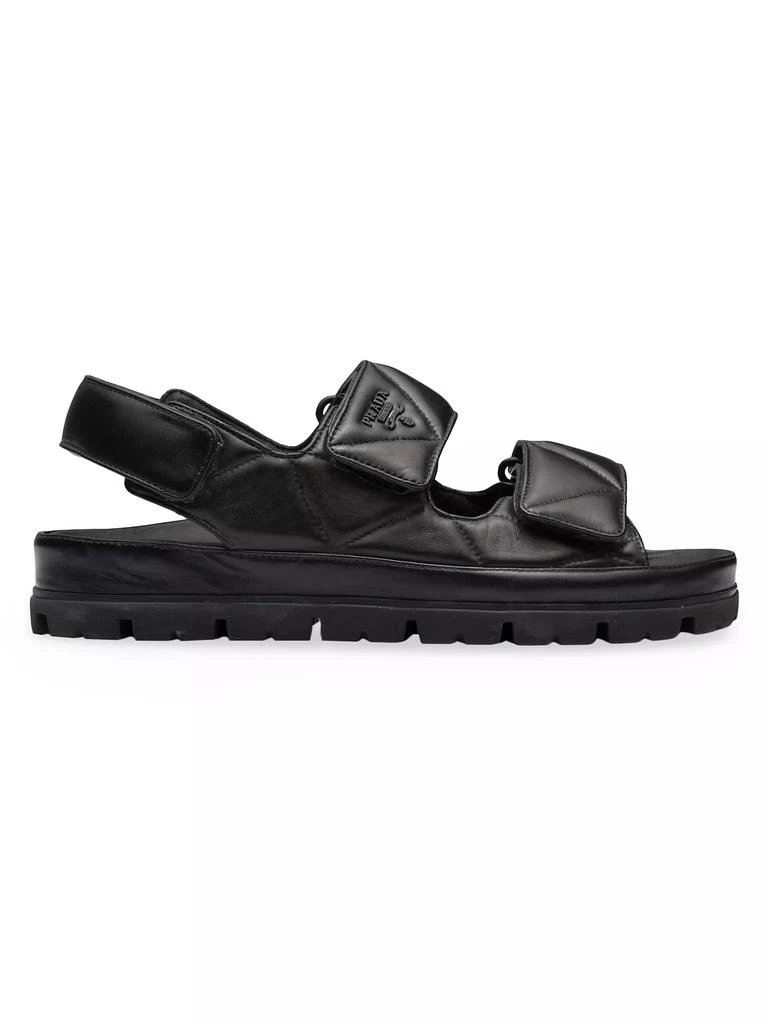 Prada Padded Nappa Leather Sandals 1