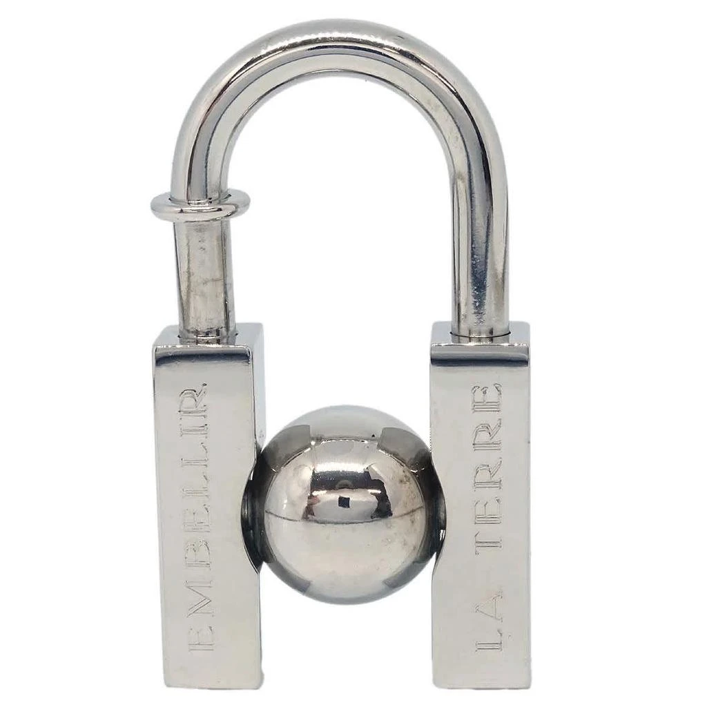 Hermes Lhomme Peut Embellir La Terre Cadena Lock Charm Metal _Plated Charms And Keychains Accessory (Pre-Owned) 2