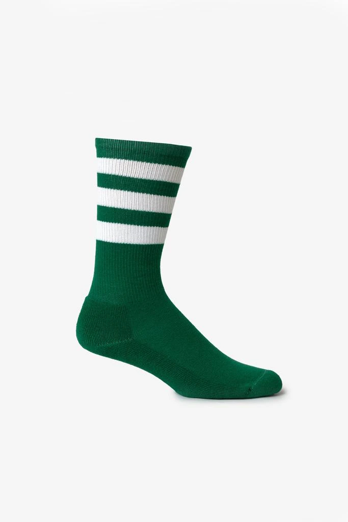 Los Angeles Apparel CALFSOCK - Unisex 3-Stripe Calf Sock 62