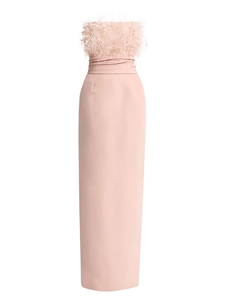 kellen pleated satin evening dress Windsor Kellie Satin Corset Lace-Up Formal Dress in Black | Size: XS main image 1