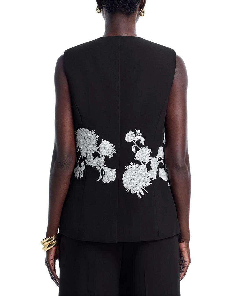 Tahari Isla Embroidered Sleeveless Jacket 4