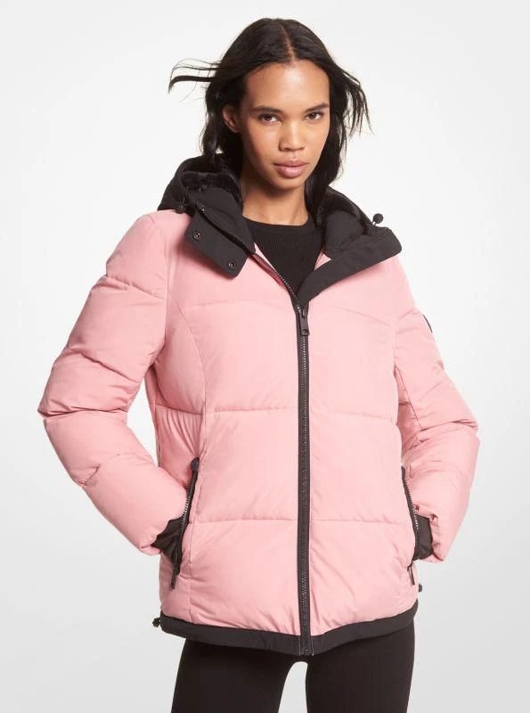 Michael Kors Faux Fur-Trim Quilted Puffer Jacket 1