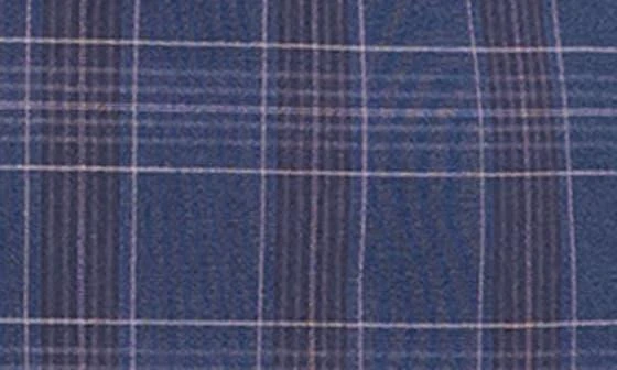 SAVILE ROW CO Navy Multi Plaid Peak Lapel Suit 7