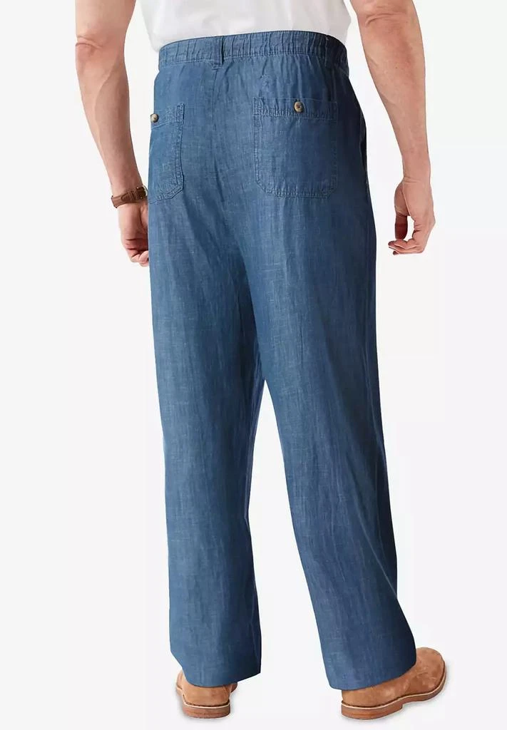 KingSize Big & Tall Knockarounds Full-Elastic Waist Pants In Twill Or Denim 2