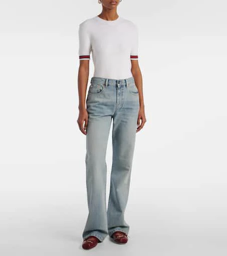 Gucci High-rise bootcut jeans 7