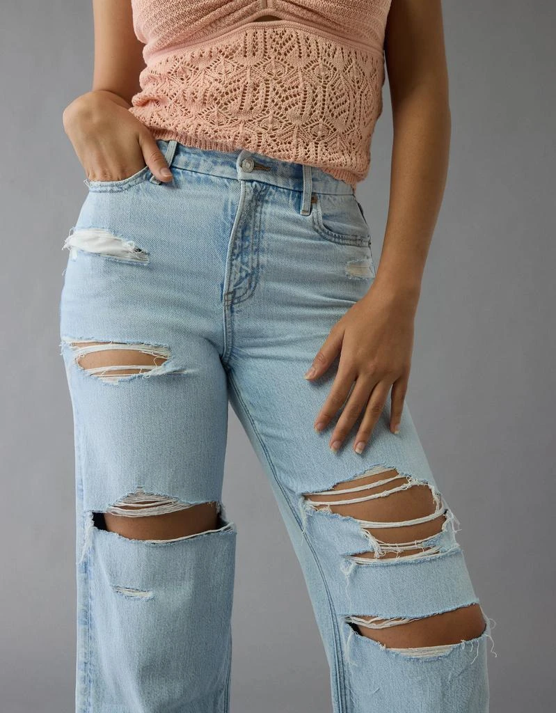 AE AE Strigid Curvy Ripped Super High-Waisted Baggy Straight Jean 5