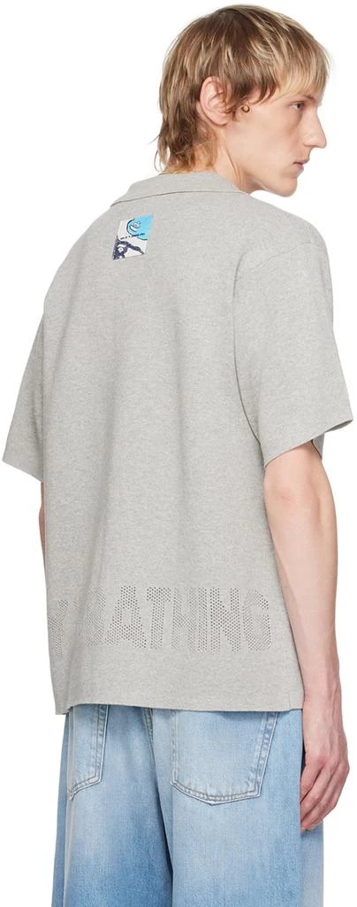 AAPE by A Bathing Ape Gray Button Shirt 3