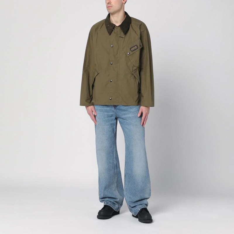 Barbour A7 Pacemaster Khaki green Waxed Jacket 2