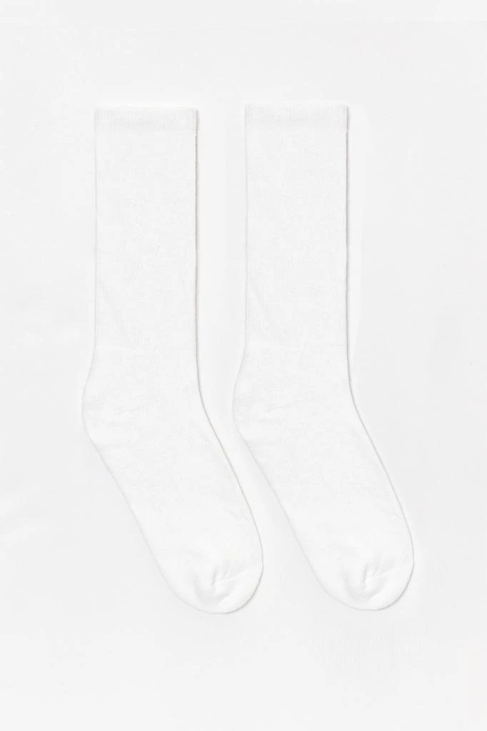 Los Angeles Apparel CALFSOCK - Unisex 3-Stripe Calf Sock 58