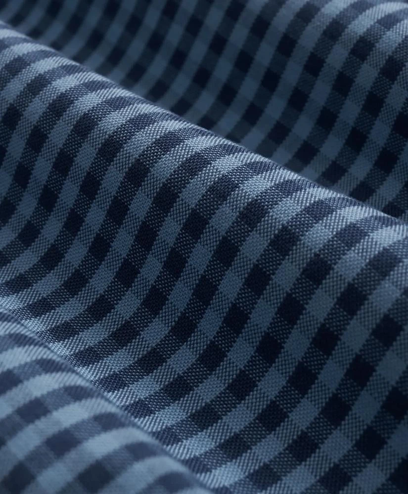 Brooks Brothers Stretch Cotton Non-Iron Oxford Polo Button Down Collar, Gingham Shirt 3