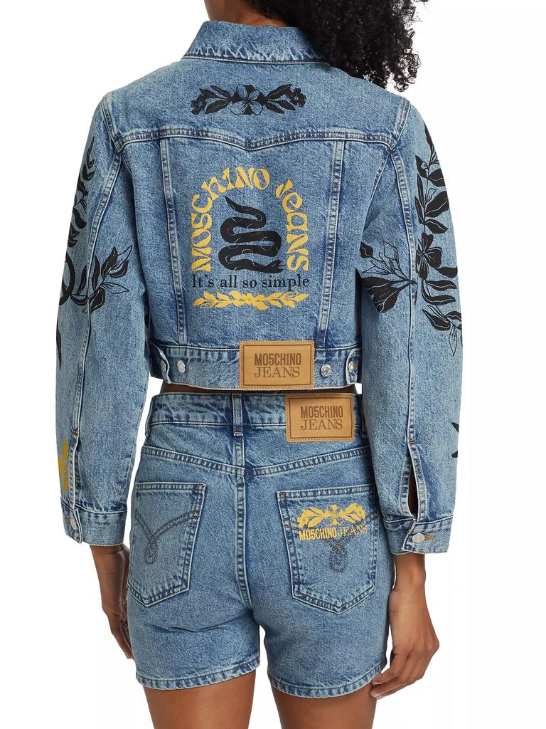 Moschino Jeans Printed Denim Jacket 5