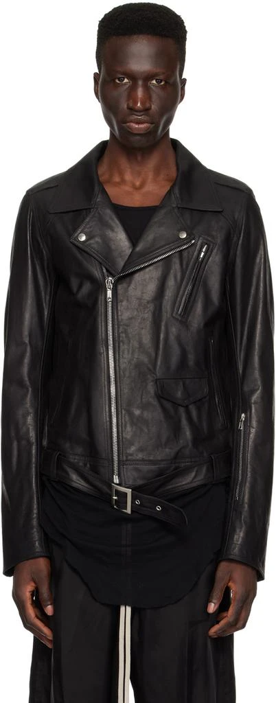 Rick Owens Black Lukes Stooges Leather Jacket 1