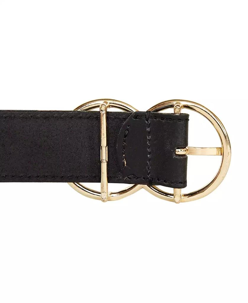 Lucky Brand Women's Double O Ring Leather Pant Belt 3
