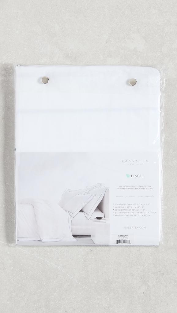 Kassatex Salerno Percale Euro Sham Set of 2