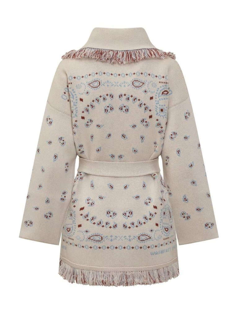 ALANUI Bandana Jacquard Belted Cardigan 2