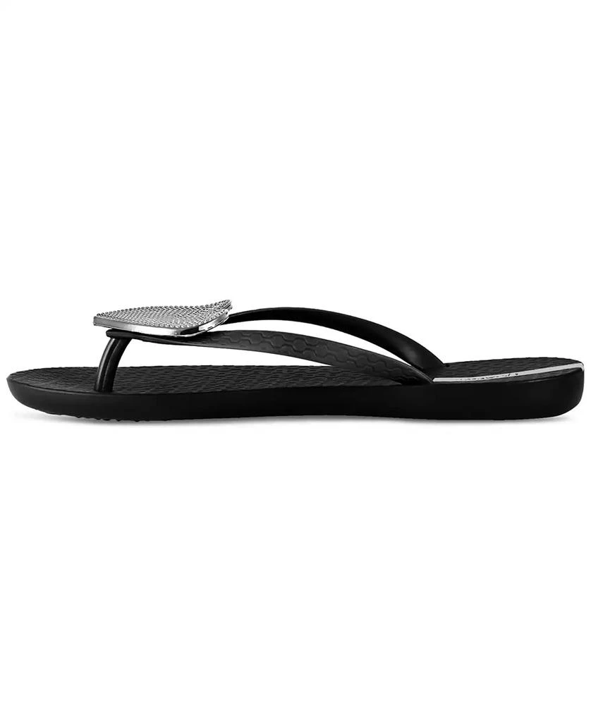 Ipanema Women's Wave Heart Sparkle Flip-flop Sandals 5