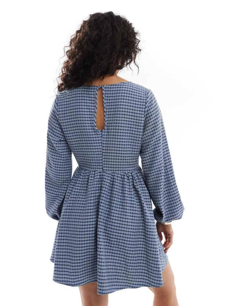 blue dress barbie AFENDS Womens Position - Seersucker Maxi Dress - Lake Check main image 1